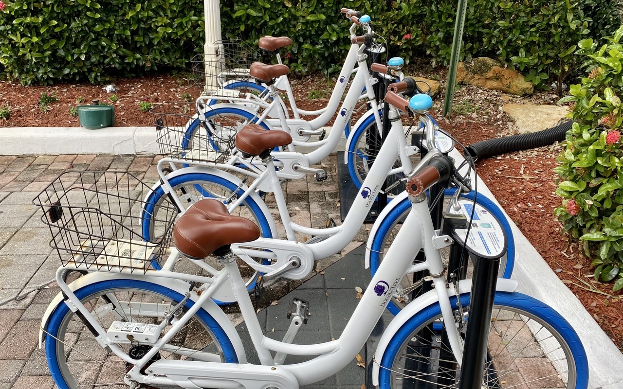 doubletree deerfield beach has bicycles to rent and take a ride around the area