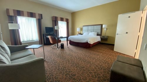 Hampton inn and suites near jacksonville airport spacious room