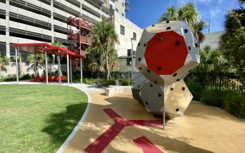 lounge chairs at madison street park tampa