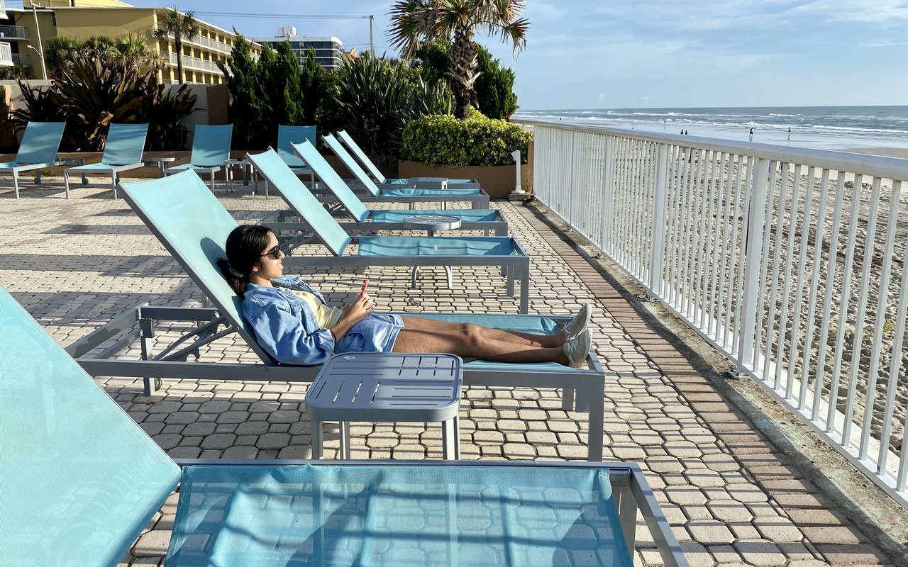 enjoy seaside views and breeze in daytona beach