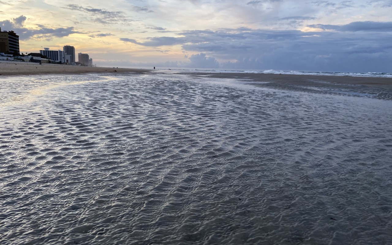 walks on the beach at daytona beach