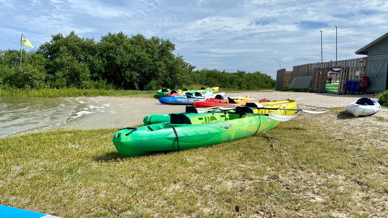 canoes at Anastacia park in st augustine florida