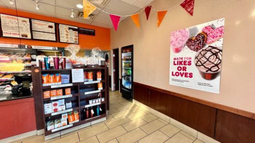 Dunkin Donuts at 7605 W Newberry Rd Gainesville, FL 32606 is proud to serve Gainesville, FL for all breakfast and snacking needs.