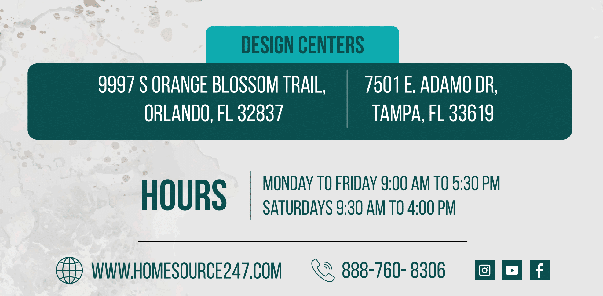 Home Source Design Centers in Orlando and Tampa