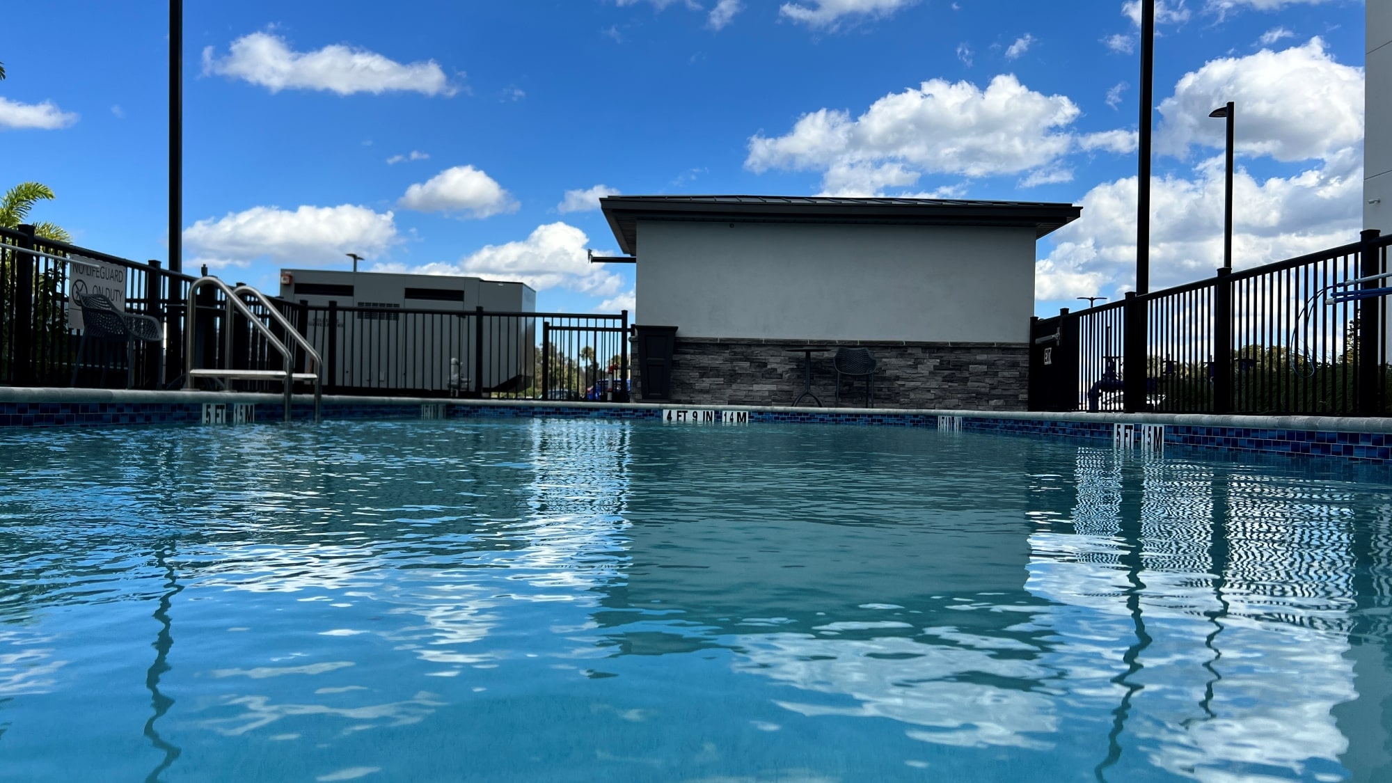 Pool area at Hampton Inn Kissimmee North