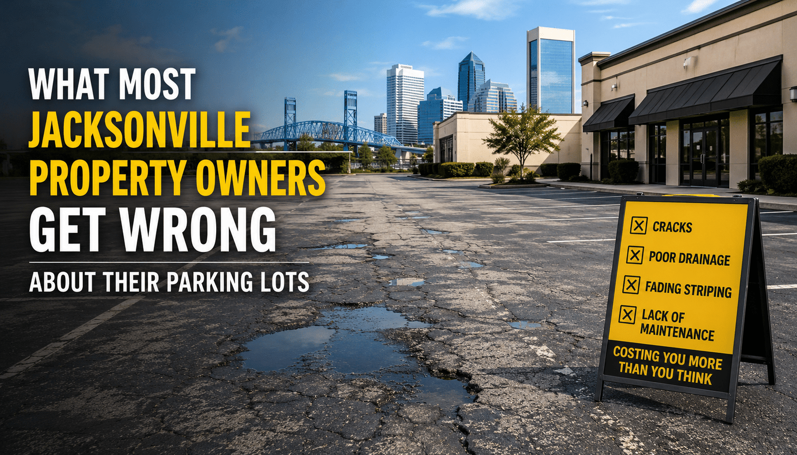What Most Jacksonville Property Owners Get Wrong About Their Parking Lots 1 Property Owners Get Wrong About Their Parking Lots